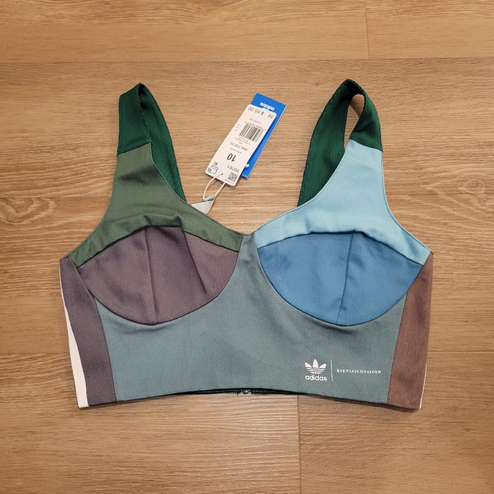Adidas x Kseniaschnaider Reprocessed Bra Top II0761 Womens Size 10 New